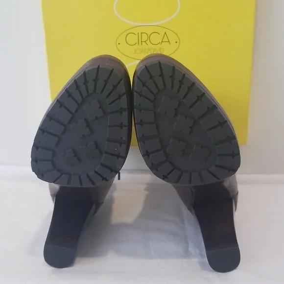 CIRCA Joan & David Dk. Brown Leather Bootie - Picture 5 of 9